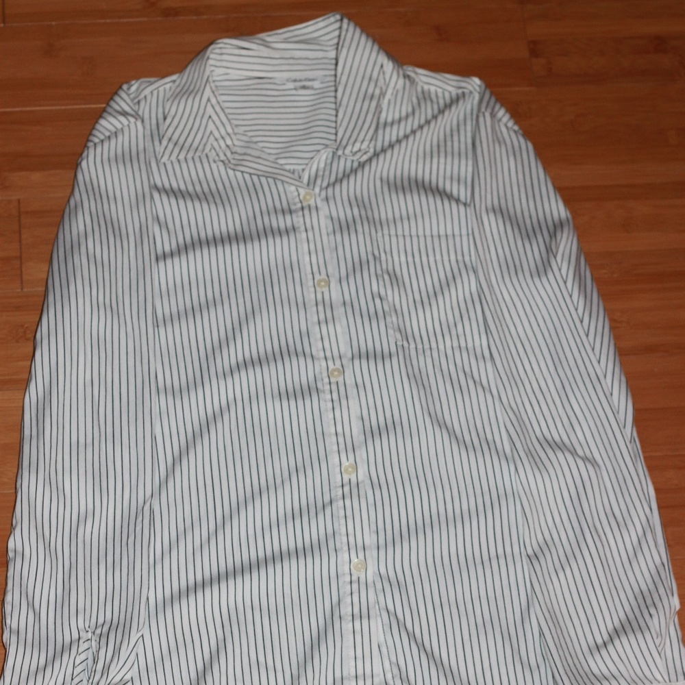 Striped Calvin Klein Women's Dress Shirt